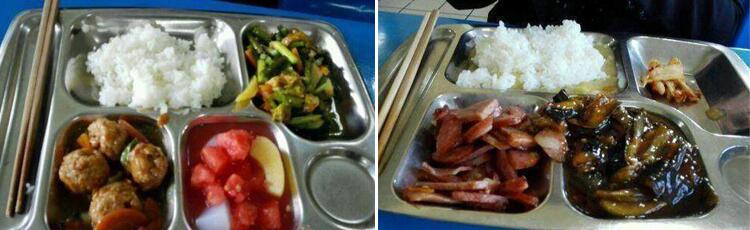 工廠食堂10元工作餐兩葷一素的飯菜是怎么樣的？